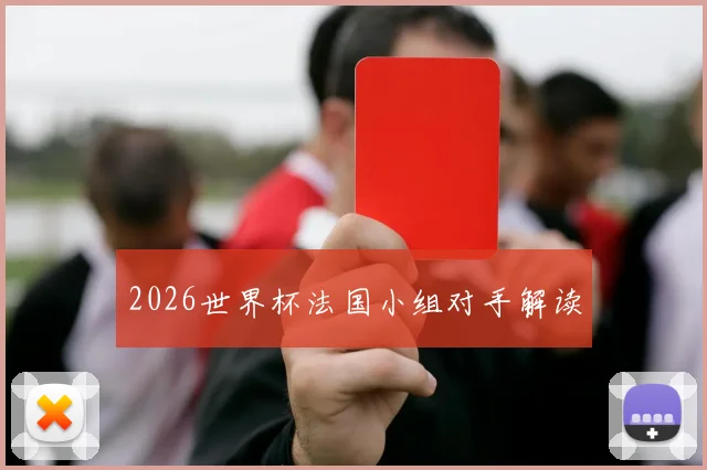 2026世界杯法国小组对手解读